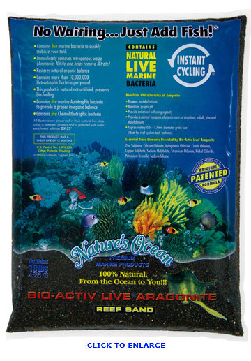 Black Aquarium Sand for Reef Aquarium Tanks