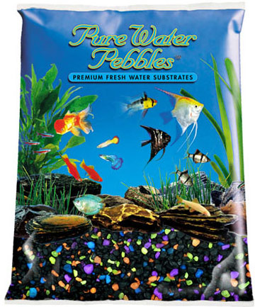 20kg, Blue GardenersDream Fluorescent Aquatic Gravel Decorative Aquarium Fish Tank Stones