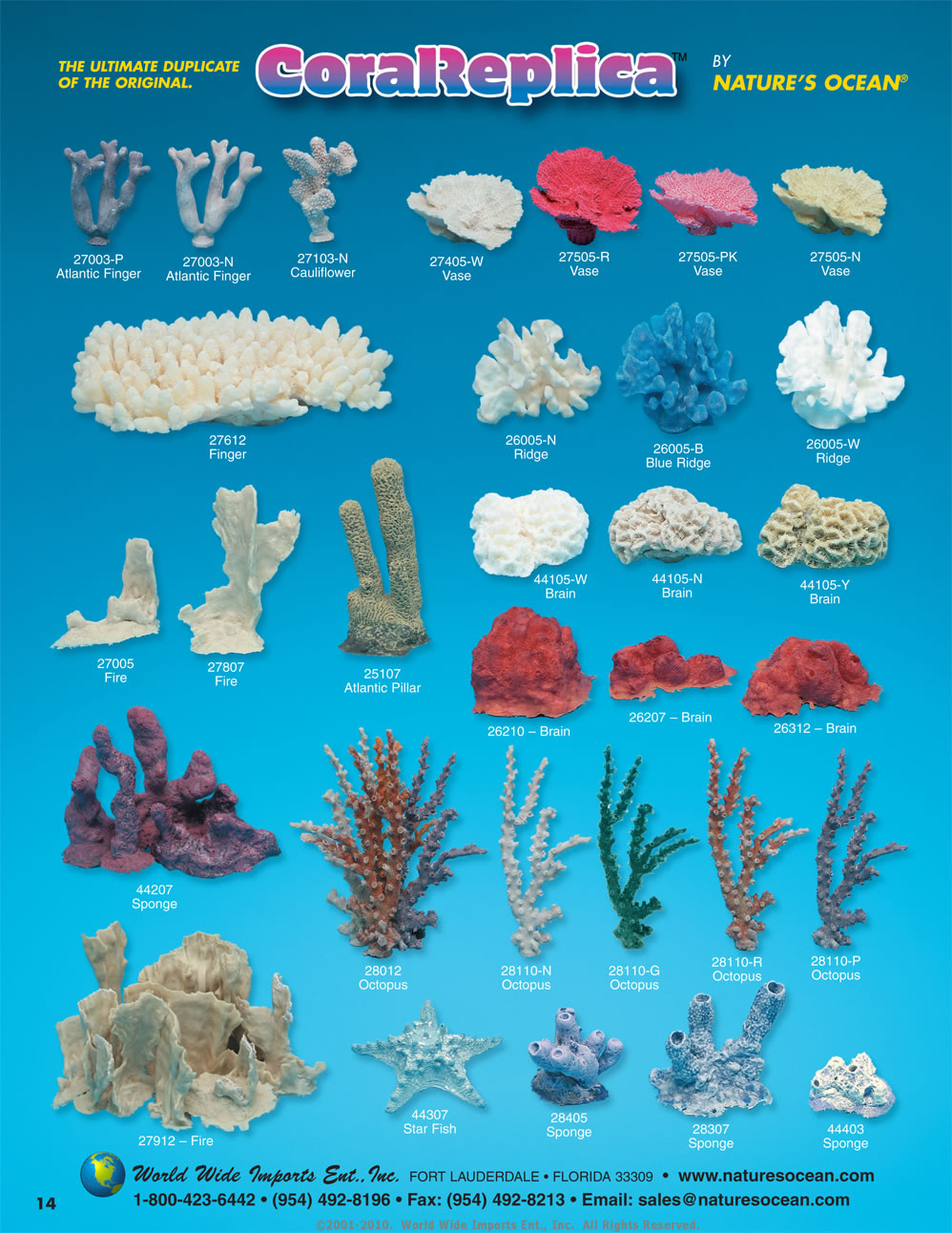 Nature’s Ocean® All Natural Decorative Coral Brochure