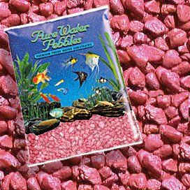 Pure Water Pebbles&reg; Red Frost Aquarium Pebbles